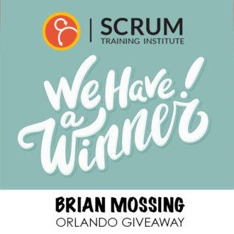 Orlando Winner Scrum free training Brian Mossing
