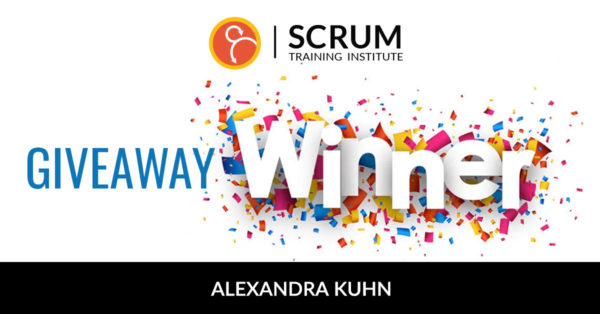 Scrum Training Institute, Givea Away Winner, Alexandra Kuhn, agile free training winner